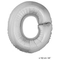 Ballon Lettre O Argent XL 102cm