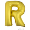 Ballon En Forme De Lettre R Or XL 102cm