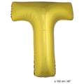 Ballon Lettre T Or XL 102 Cm (Vide)