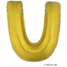 Ballon Feuille Lettre U Or XL 102 Cm