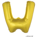 Ballon Lettre W Or XL 102cm (Non Gonflé)