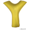 Ballon En Forme De Lettre Y Or XL 102 Cm (Vide)