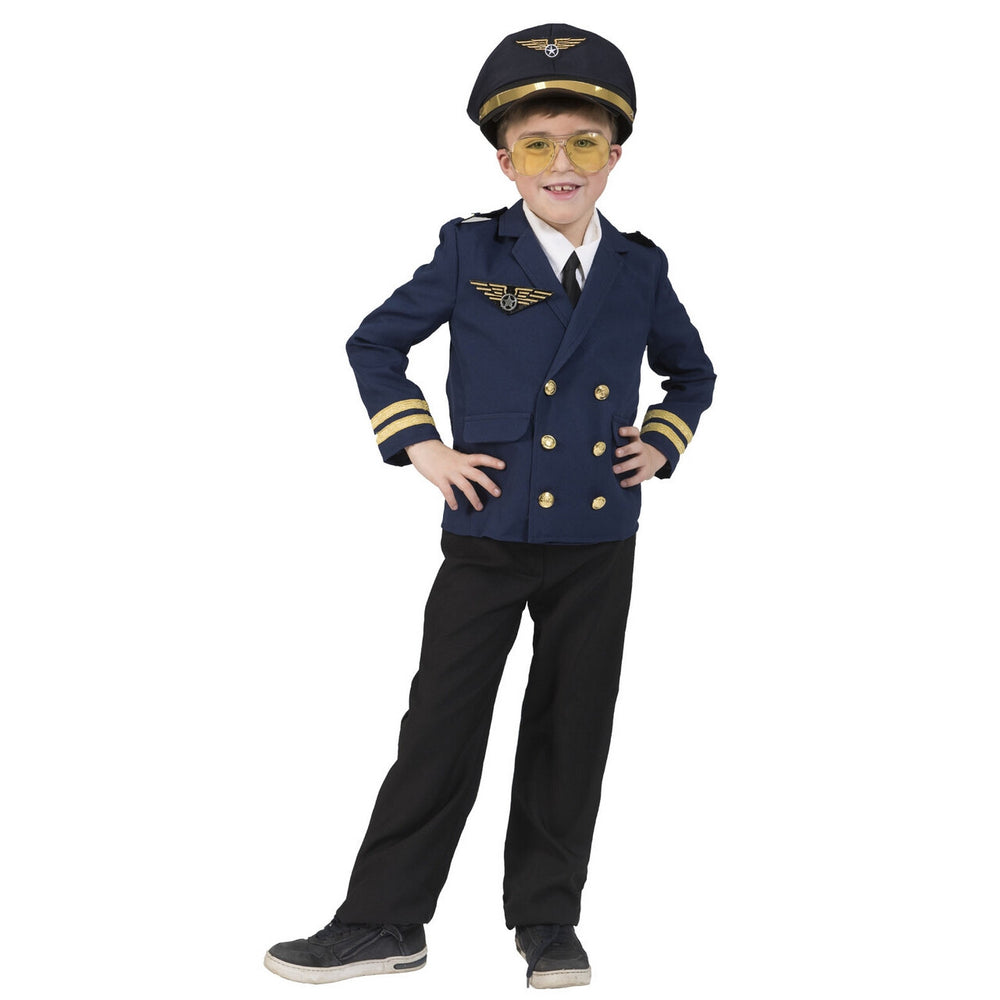 Op deze afbeelding zie je een Kostuums, van het merk Funny Fashion. Jas Piloot Airbus Jongen