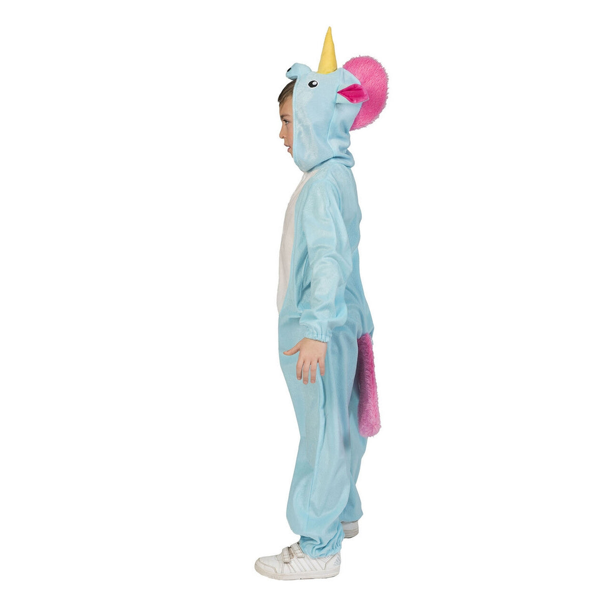 Op deze afbeelding zie je een Kostuums, van het merk Funny Fashion. Zeldzame Blauwe Eenhoorn Kind Kostuum