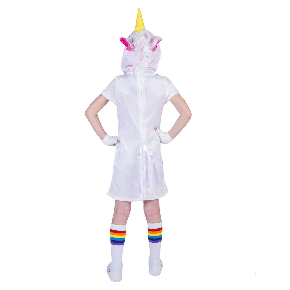 Op deze afbeelding zie je een Kostuums, van het merk Funny Fashion. Fantasie Eenhoorn Gouden Ster Meisje Kostuum