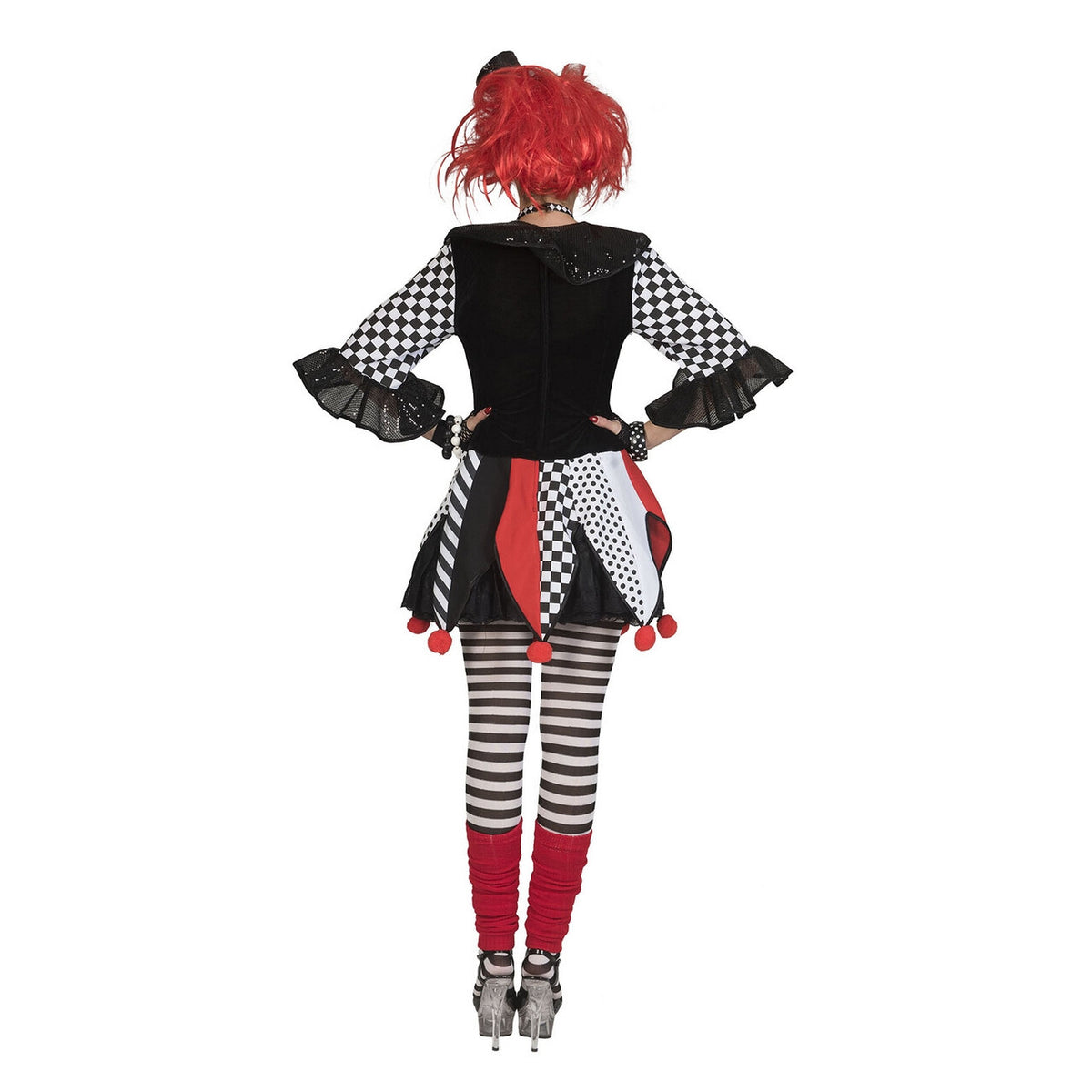 Op deze afbeelding zie je een Kostuums, van het merk Funny Fashion. Hilarische Harlekijn Hof Van Spanje Vrouw