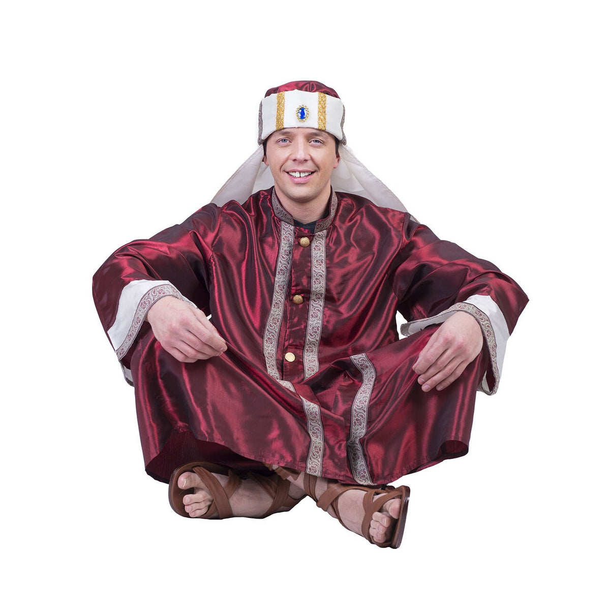 Op deze afbeelding zie je een Kostuums, van het merk Funny Fashion. Perzische 1001 Nachten Sjah Man Kostuum