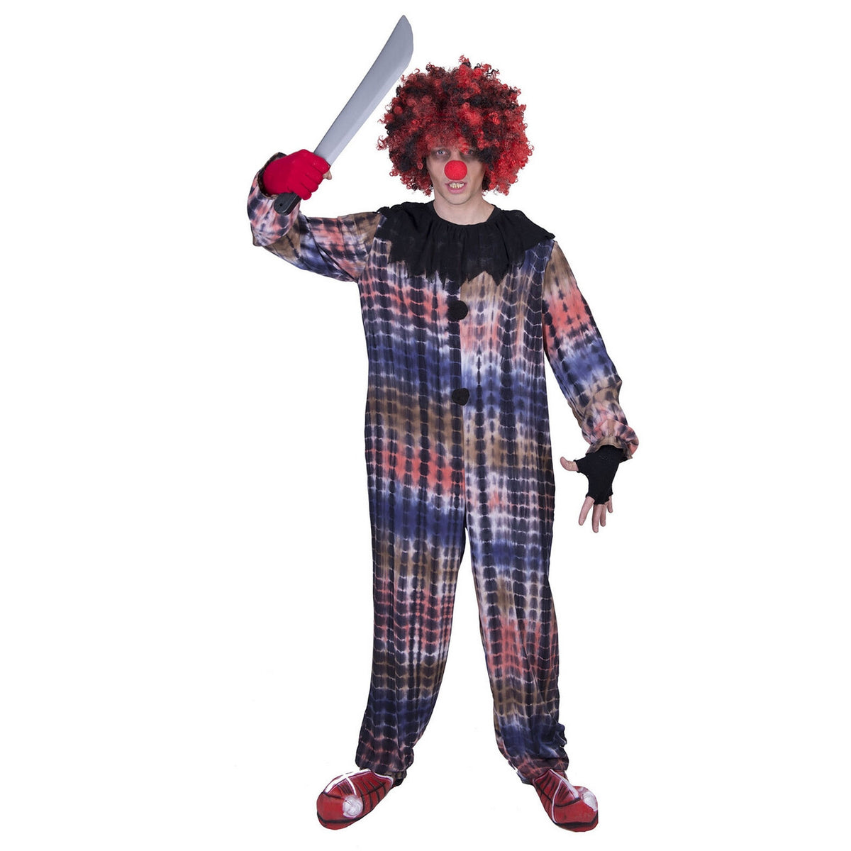 Op deze afbeelding zie je een Kostuums, van het merk Funny Fashion. Clown Vol Leedvermaak Man Kostuum