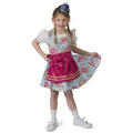 Dirndl Tyrolienne Bleu Rose Costume