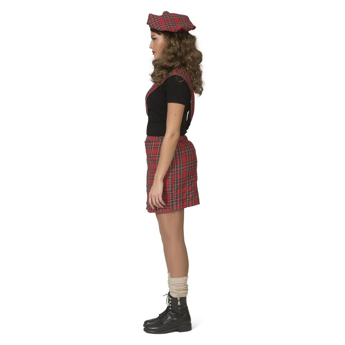 Op deze afbeelding zie je een Kostuums, van het merk Funny Fashion. Stout Schoolmeisje Sheena Schotse Ruit Vrouw Kostuum