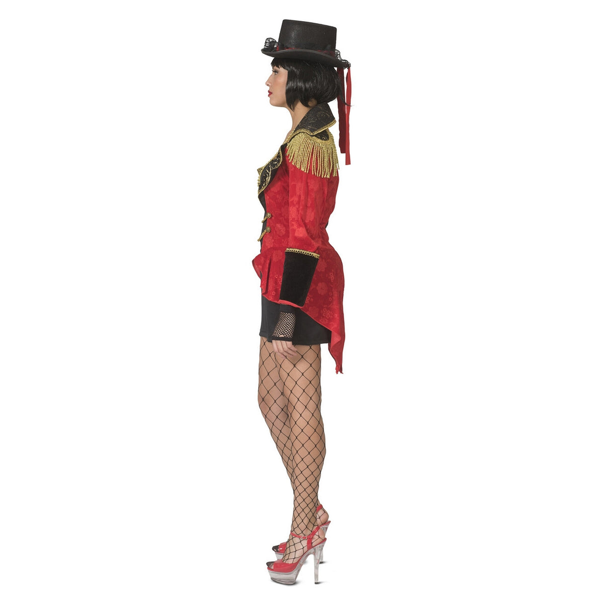 Op deze afbeelding zie je een Kostuums, van het merk Funny Fashion. Wilde Dompteur Tamme Leeuwen Circus Vrouw Kostuum