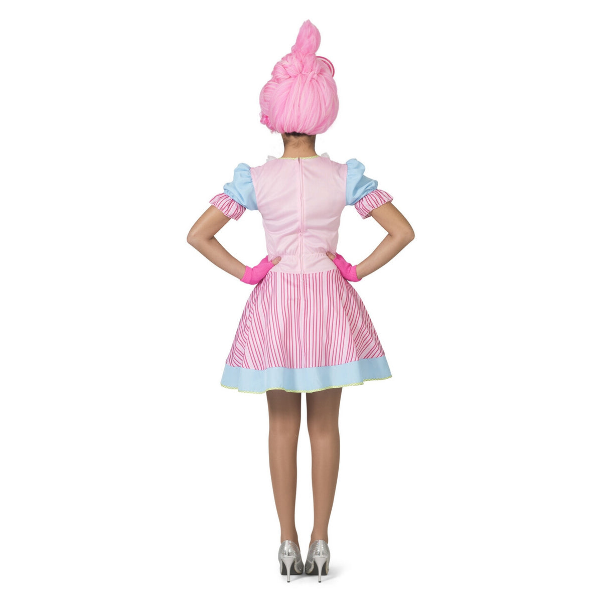Op deze afbeelding zie je een Kostuums, van het merk Funny Fashion. Candy Snoepje Fantasy Vrouw Kostuum
