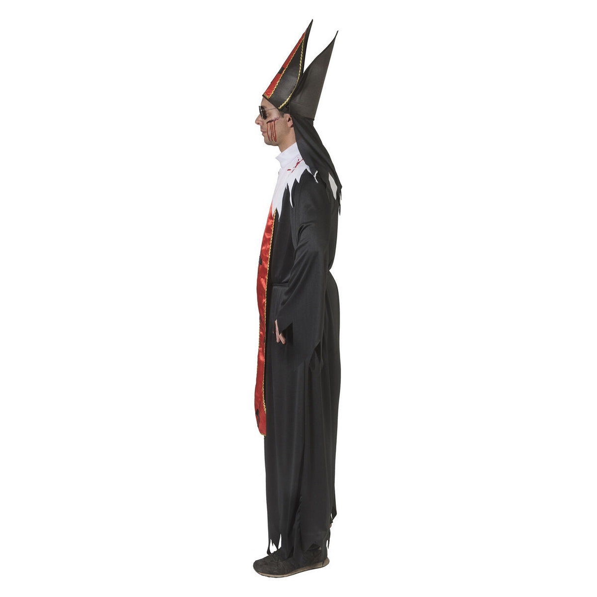 Op deze afbeelding zie je een Kostuums, van het merk Funny Fashion. Horror Paus Duistere Religie Man Kostuum