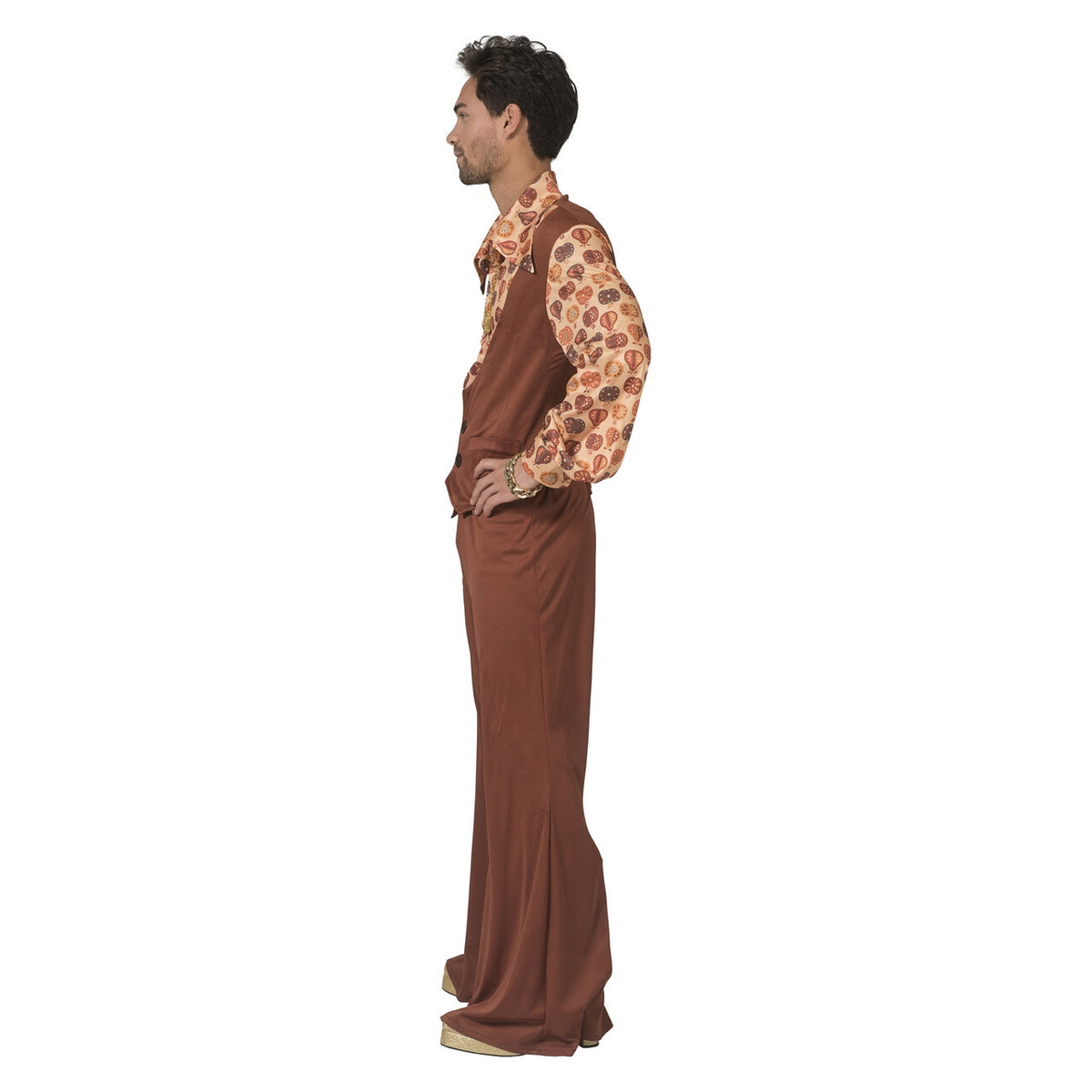 Op deze afbeelding zie je een Kostuums, van het merk Funny Fashion. Jaren 70 Appels En Peren Fruit Man Kostuum