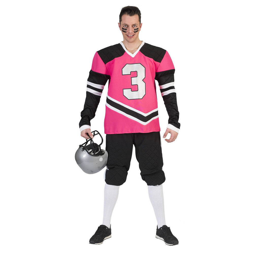Op deze afbeelding zie je een Kostuums, van het merk Funny Fashion. Montana Quarterback American Football USA Man Kostuum