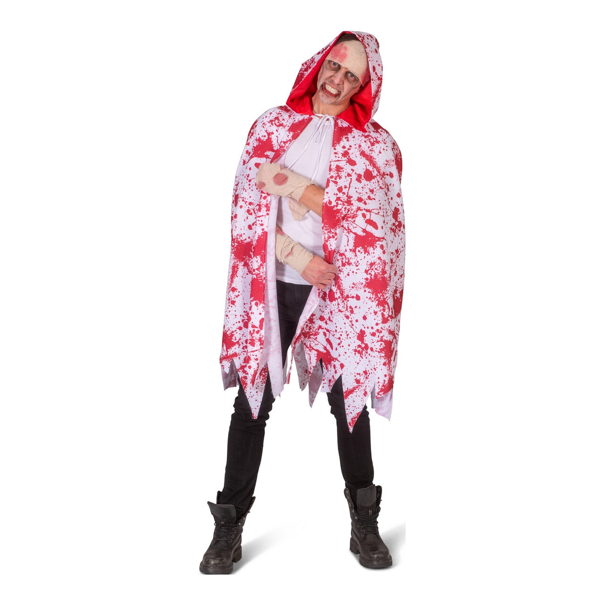 Op deze afbeelding zie je een Kostuums, van het merk Funny Fashion. Omhuld Door Bloed Cape