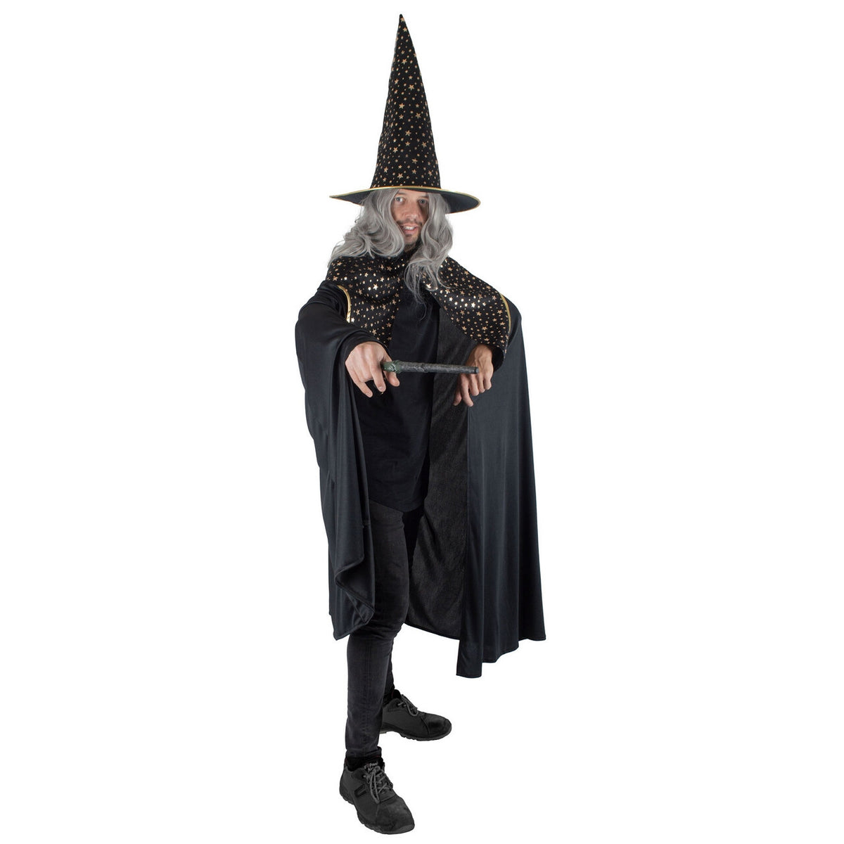 Op deze afbeelding zie je een Kostuums, van het merk Funny Fashion. De Grote Wijze Tovenaar Man Kostuum