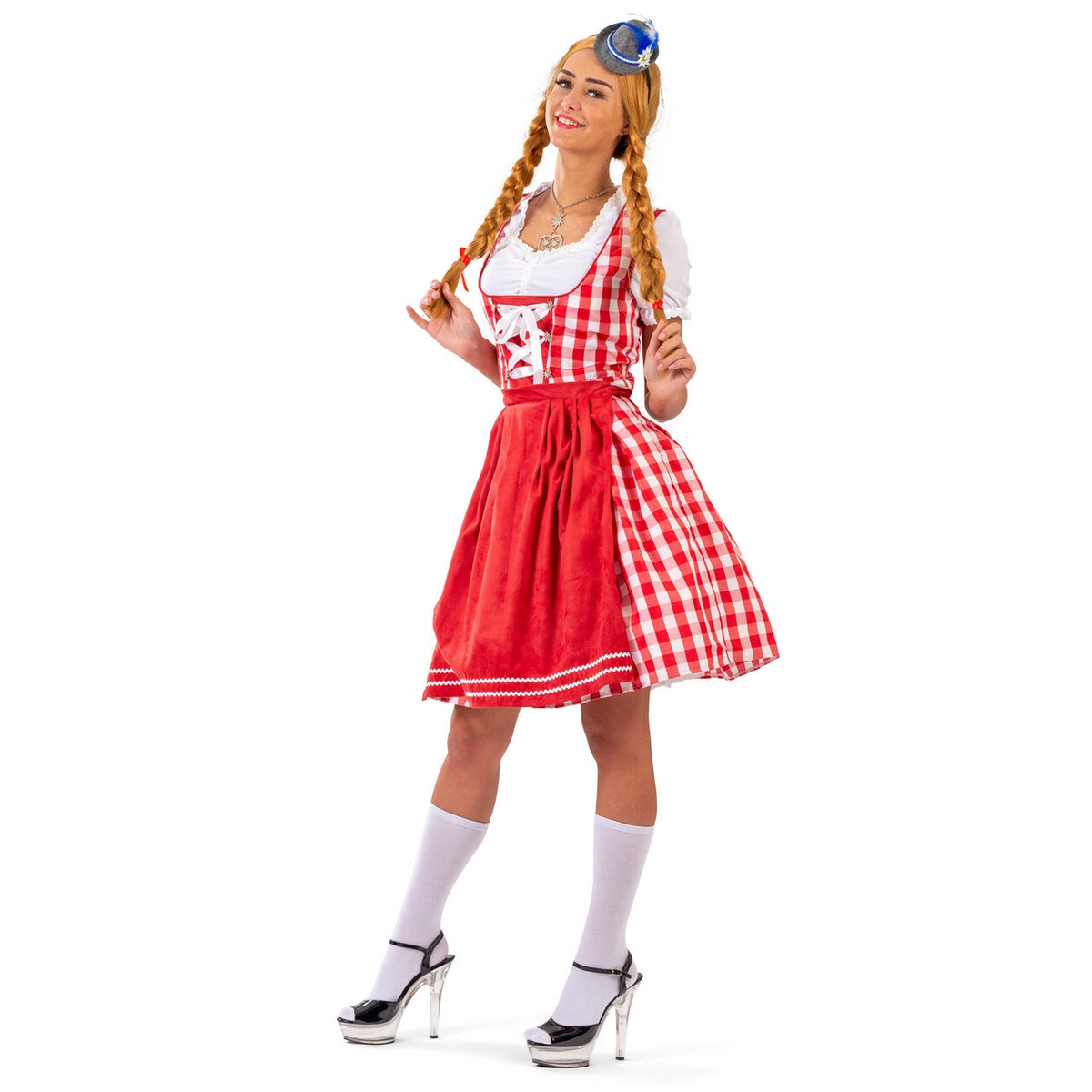 Op deze afbeelding zie je een Kostuums, van het merk Funny Fashion. Schattige Beierse Odette Vrouw Kostuum