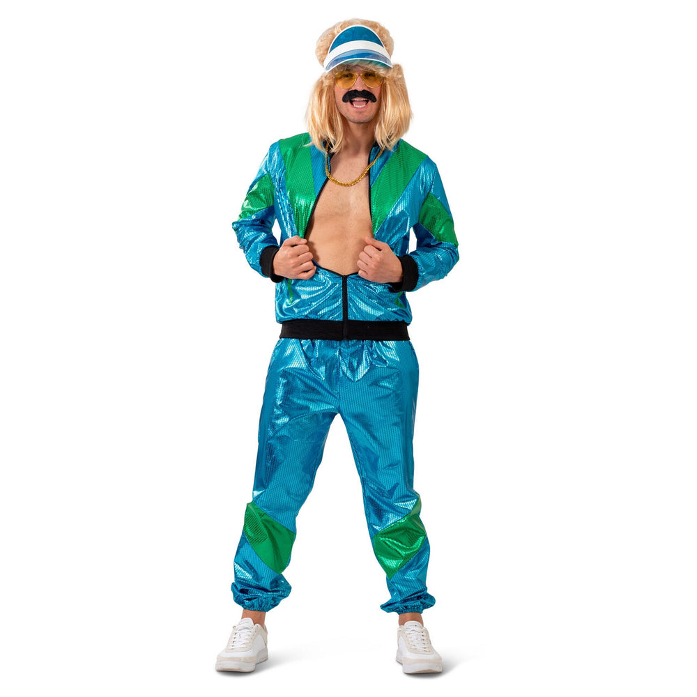 Op deze afbeelding zie je een Kostuums, van het merk Funny Fashion. Heel Erg Fout Trainingspak Dilano Man Kostuum