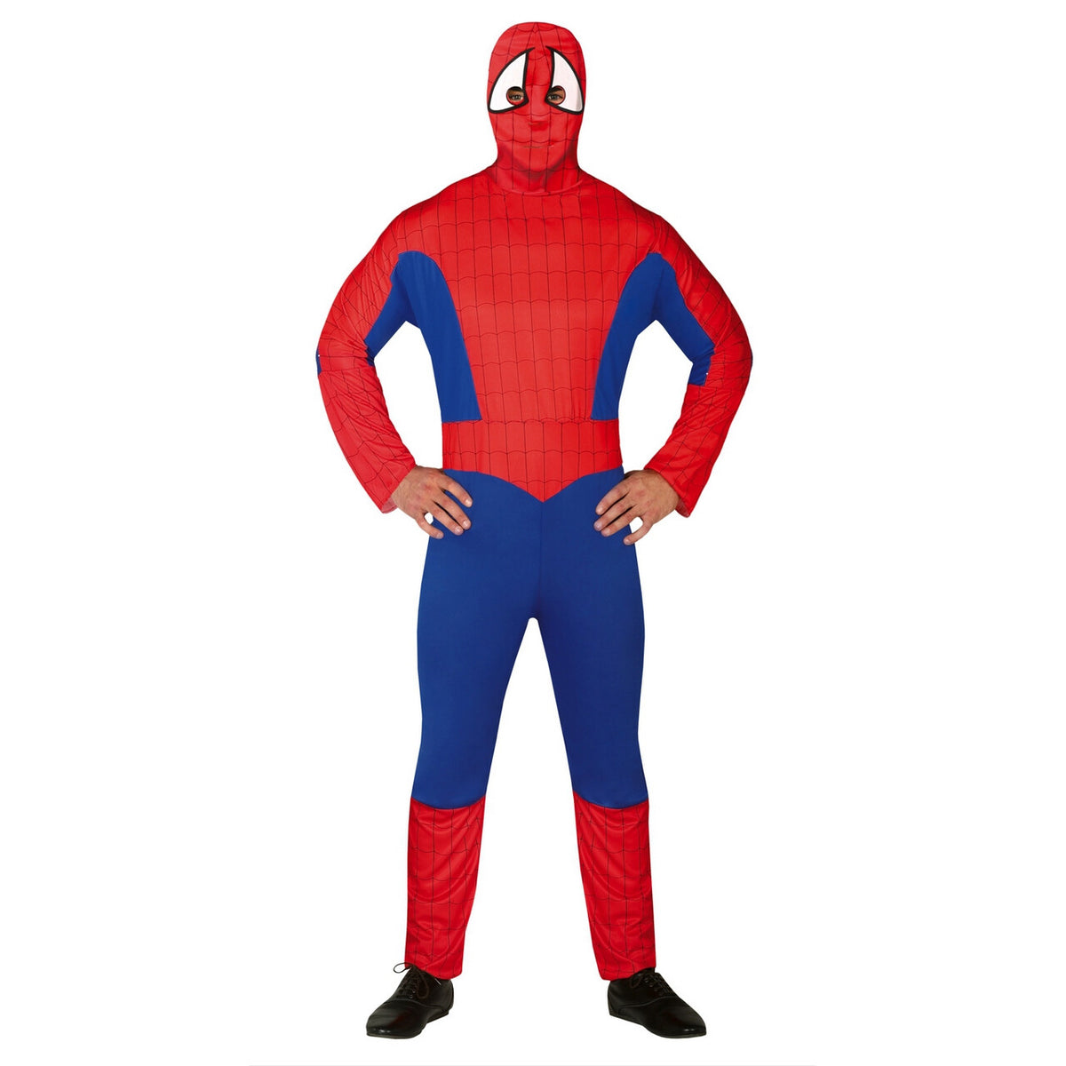 Op deze afbeelding zie je een Kostuums, van het merk Guirca. Spinnenheld De Geveltoerist Man Kostuum