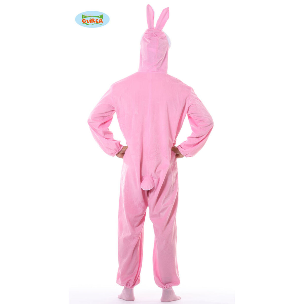 Op deze afbeelding zie je een Kostuums, van het merk Guirca. Roze Konijn Bertus Bunny Kostuum