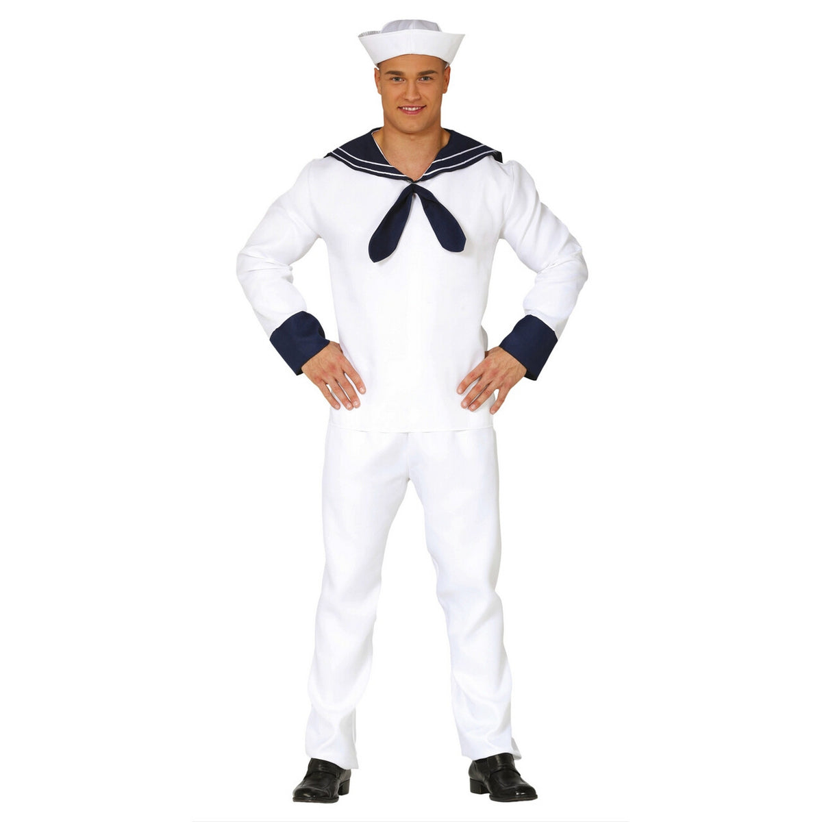 Op deze afbeelding zie je een Kostuums, van het merk Guirca. Zeewaardig Matroos Man Kostuum