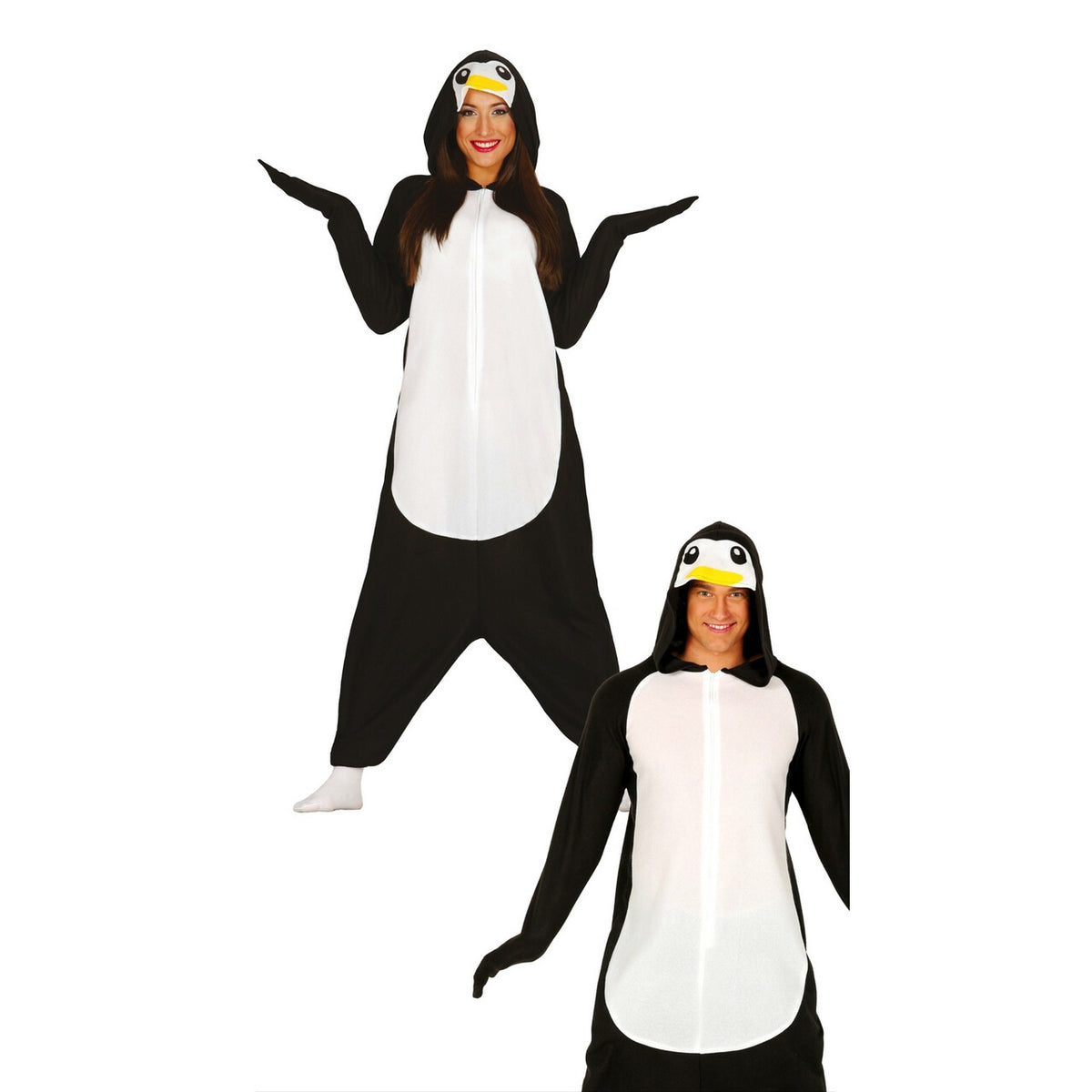 Op deze afbeelding zie je een Kostuums, van het merk Guirca. Zuidpool Pinguin Jumpsuit Vrouw Kostuum