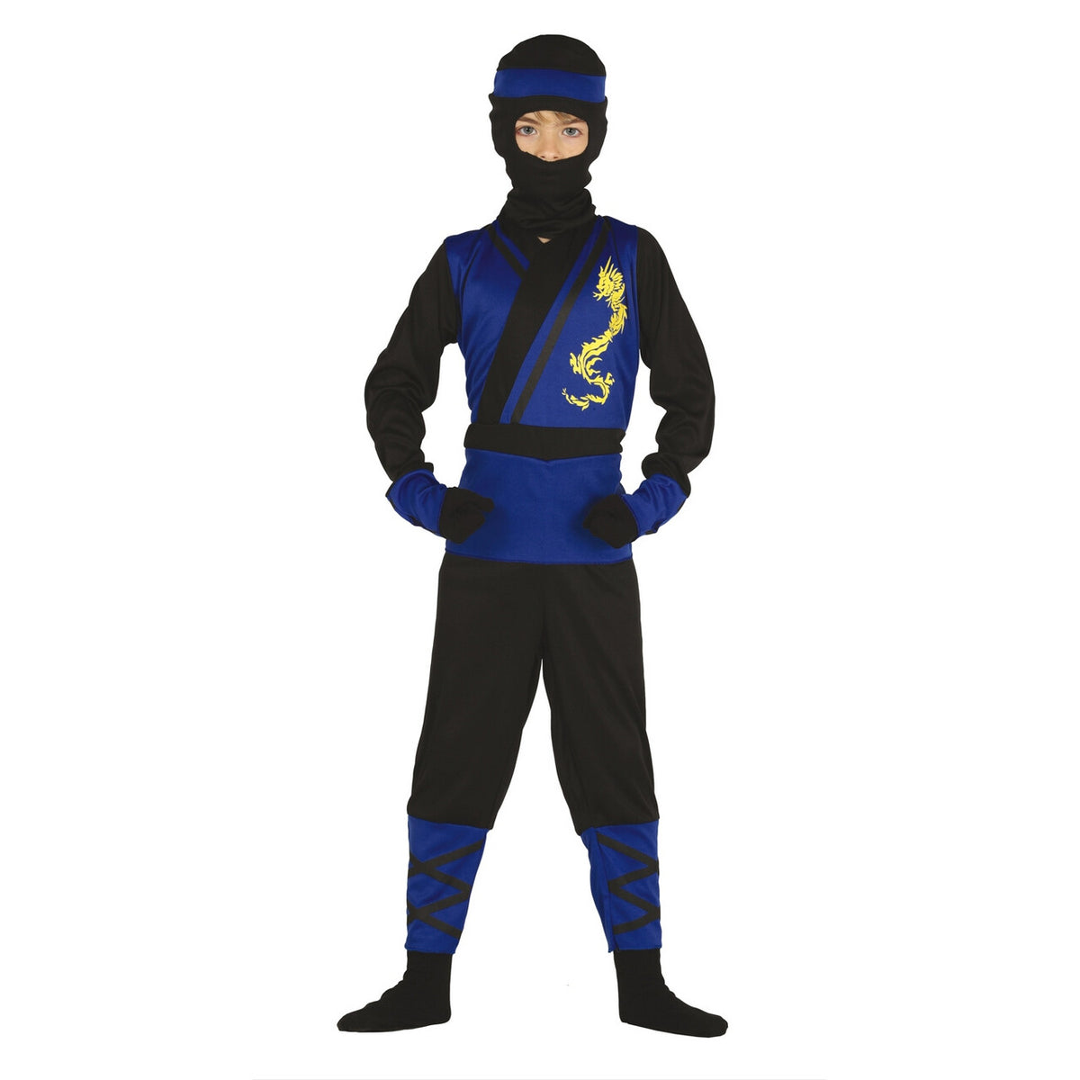 Op deze afbeelding zie je een Kostuums, van het merk Guirca. Blauwe Shogun Ninja Jongen Kostuum