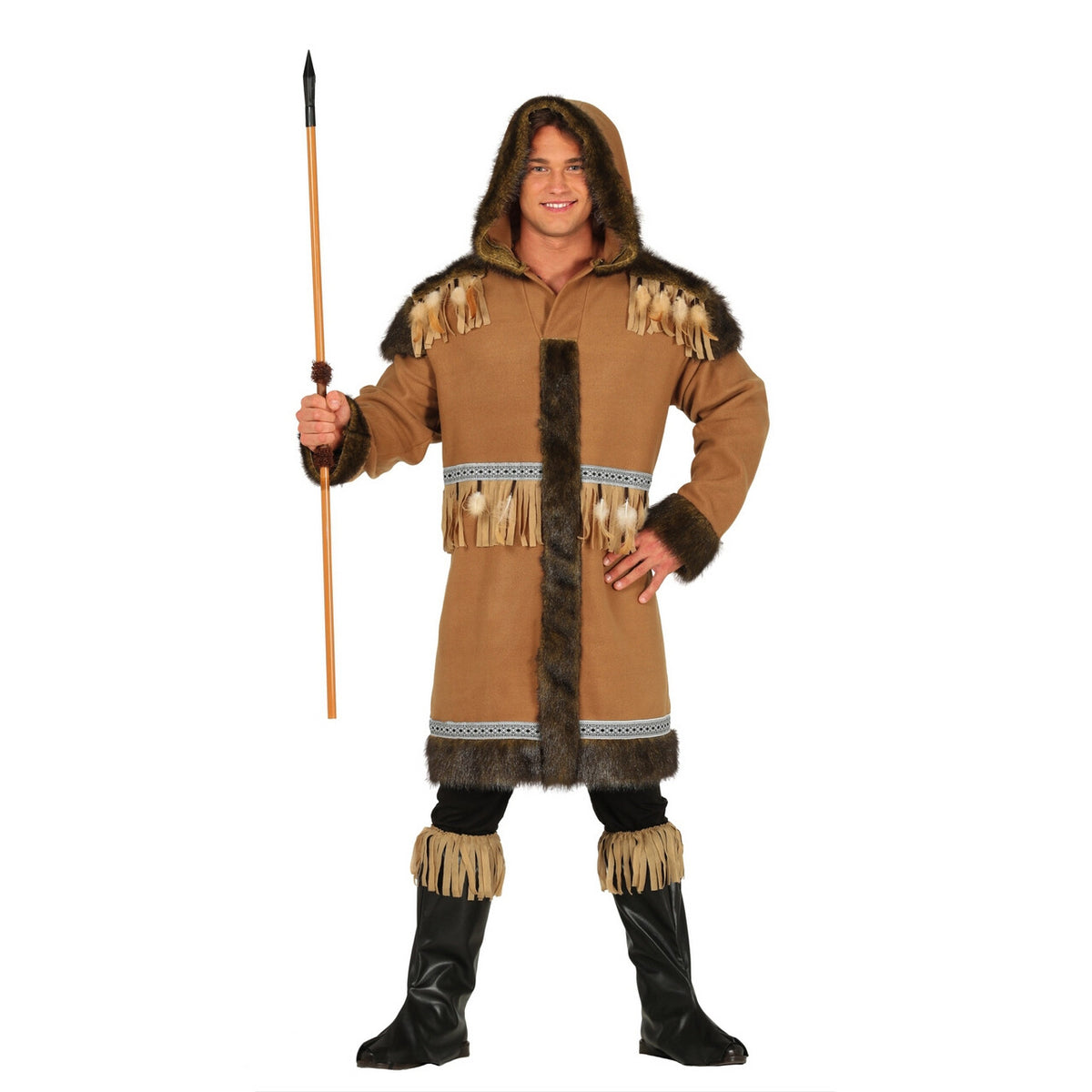 Op deze afbeelding zie je een Kostuums, van het merk Guirca. Newfoundland Eskimo Man Kostuum