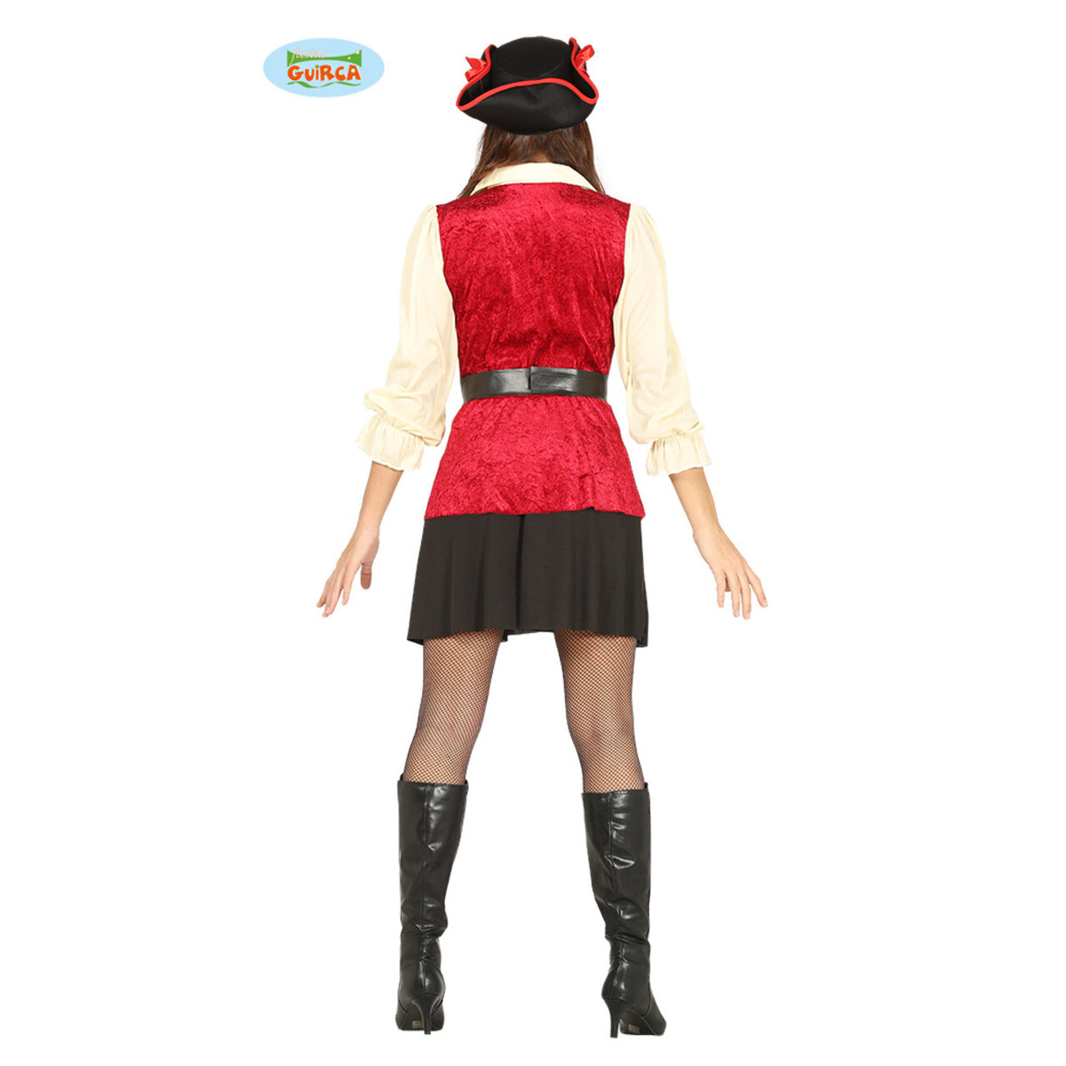 Op deze afbeelding zie je een Kostuums, van het merk Guirca. Doodshoofd Pirate Vrouw Kostuum