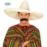 Grand Sombrero Blanc Avec Pompons