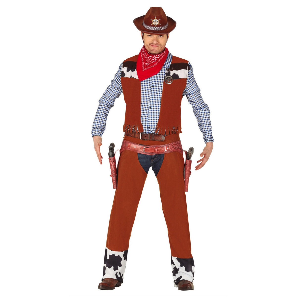 Op deze afbeelding zie je een Kostuums, van het merk Guirca. Rodeo Kampioen Cowboy Man Kostuum