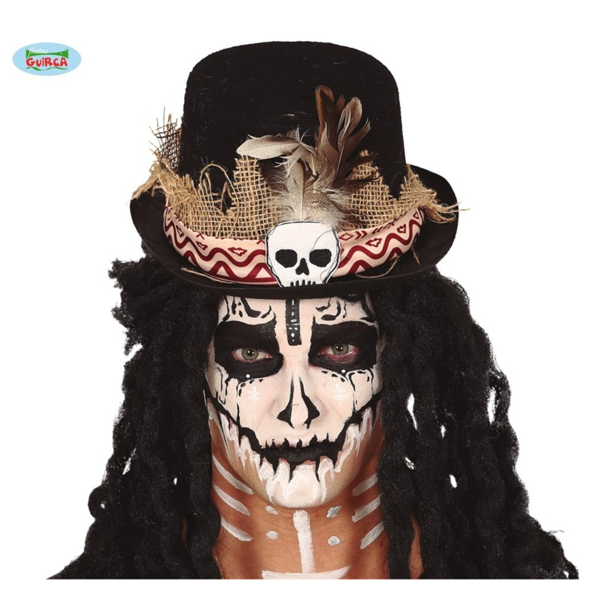 Op deze afbeelding zie je een Accessoires, van het merk Guirca. Voodoo Hoed Priester Occulte Religie