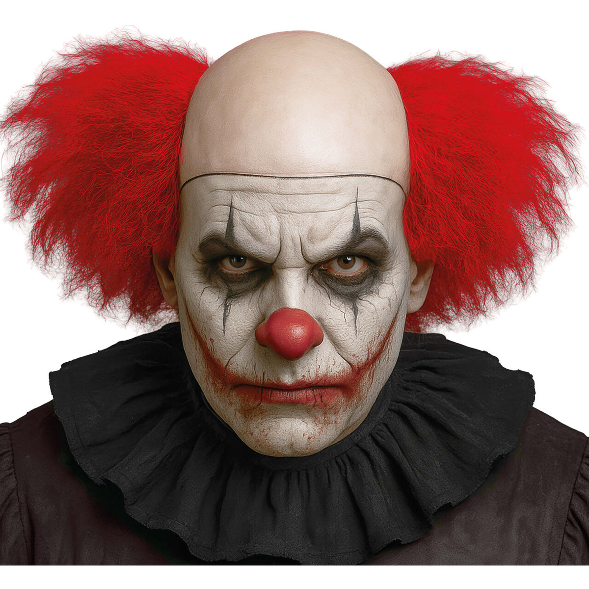 Op deze afbeelding zie je een Accessoires, van het merk Guirca. Gestreste Horror Clown Pruik