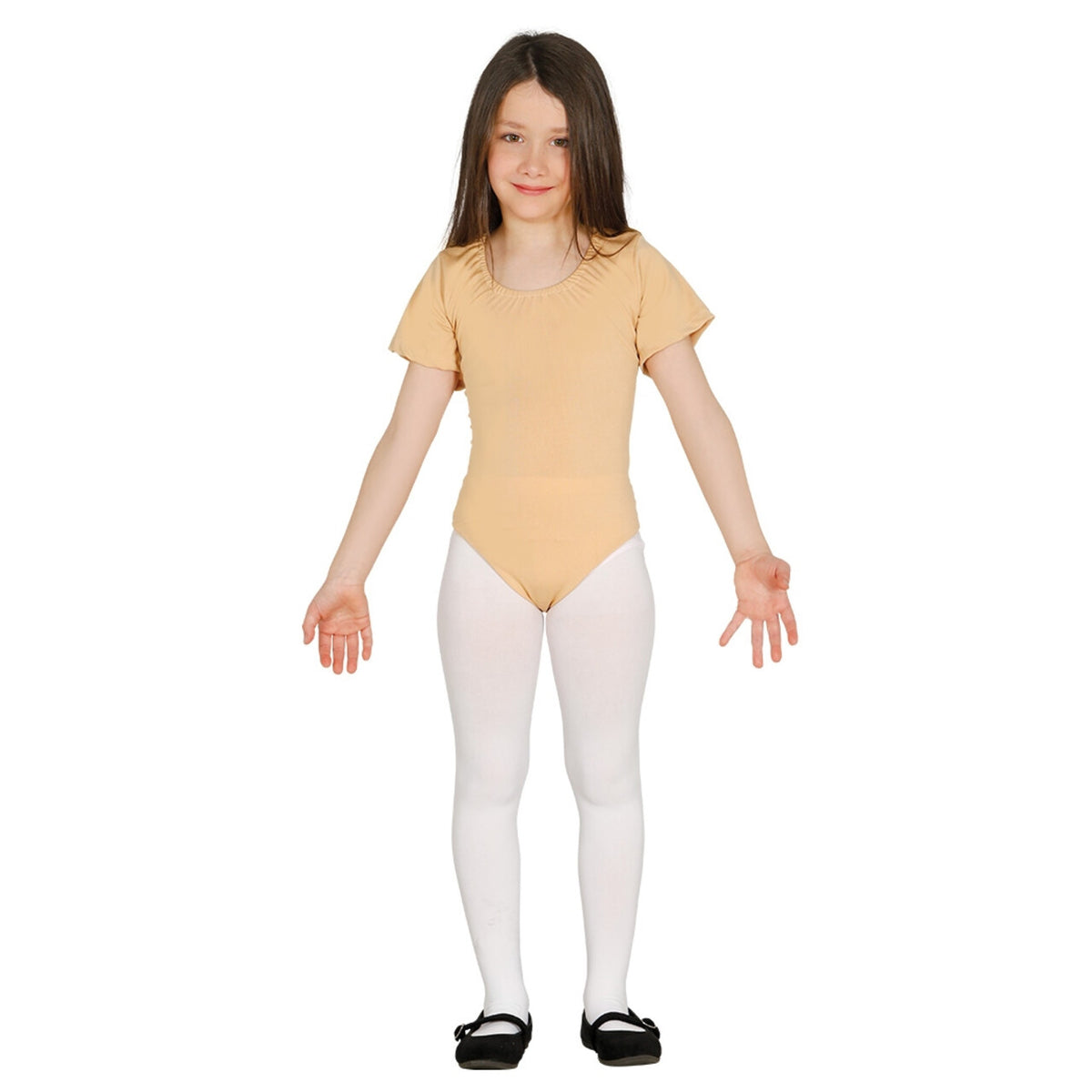 Op deze afbeelding zie je een Kostuums, van het merk Guirca. Huidskleur Body Ballerina Dansvoorstelling Meisje Kostuum