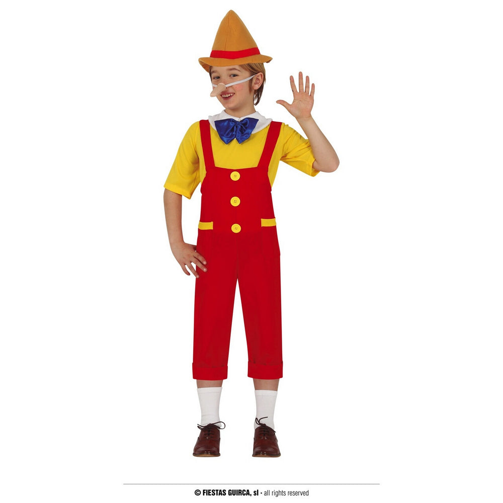 Op deze afbeelding zie je een Kostuums, van het merk Guirca. Pop Aan Touwtjes Pinokkio Jongen Kostuum