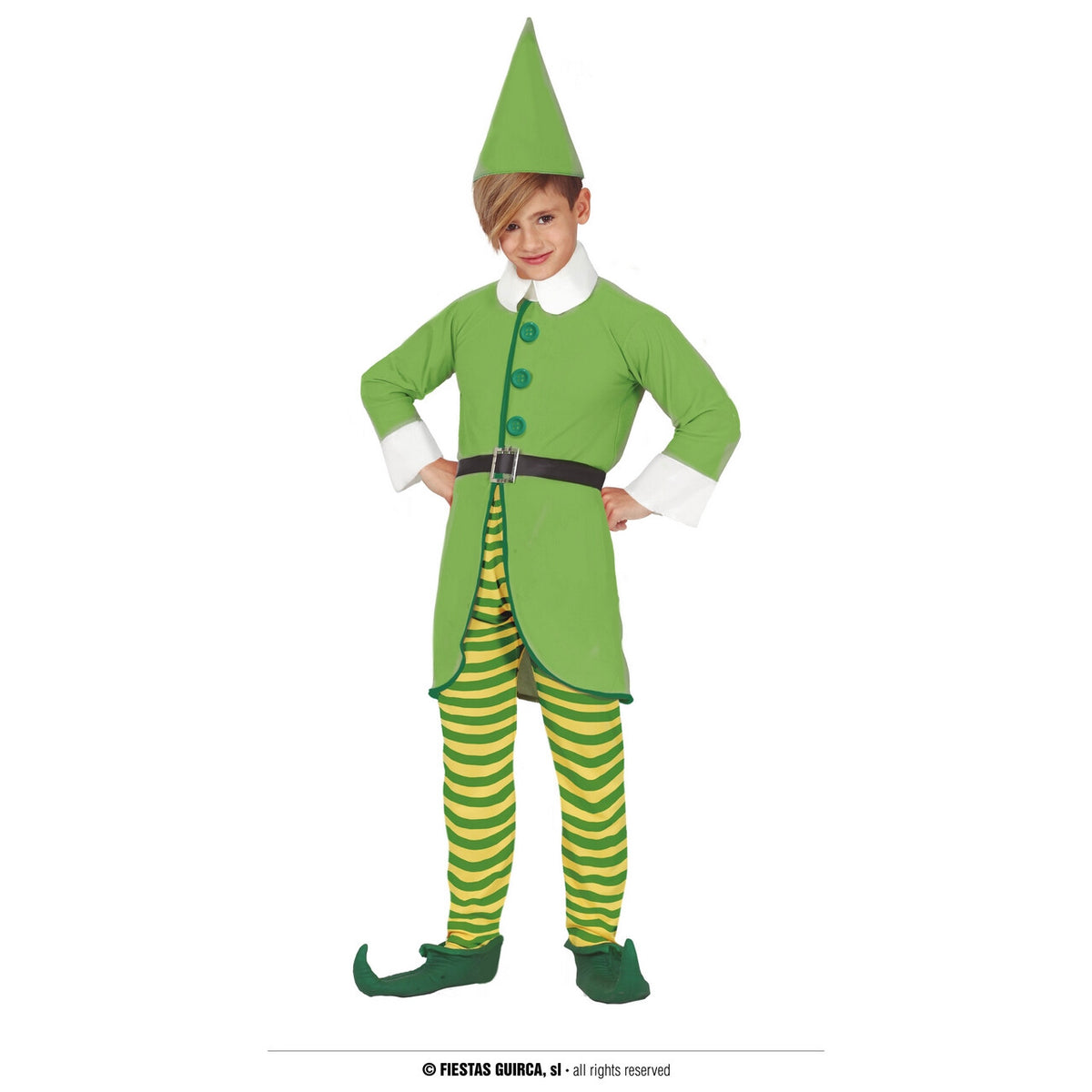 Op deze afbeelding zie je een Kostuums, van het merk Guirma. Ondeugende Stoute Elf Berry Jongen Kostuum