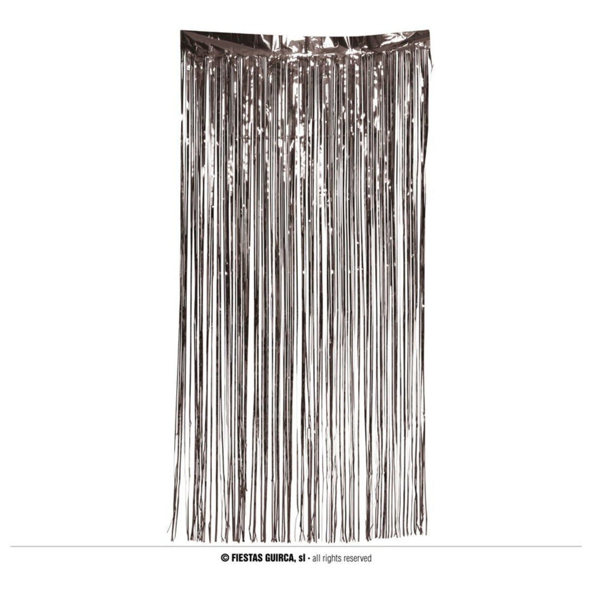 Op deze afbeelding zie je een Decoratie, van het merk Guirca. Zilver Gordijn 100 X 200 Centimeter