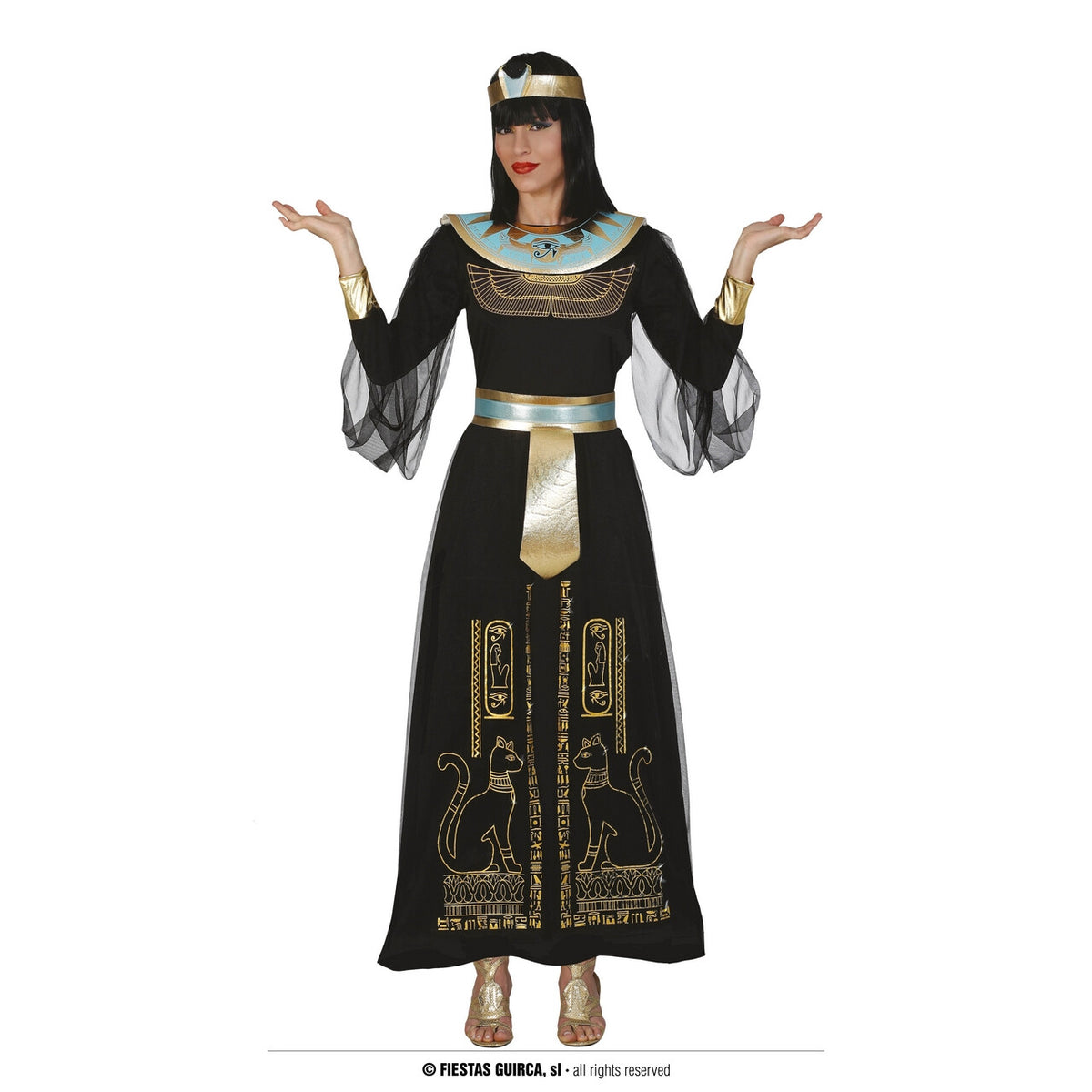Op deze afbeelding zie je een Kostuums, van het merk Guirca. Hatsjepsoet Koninklijke Vrouw Van Egypte Kostuum