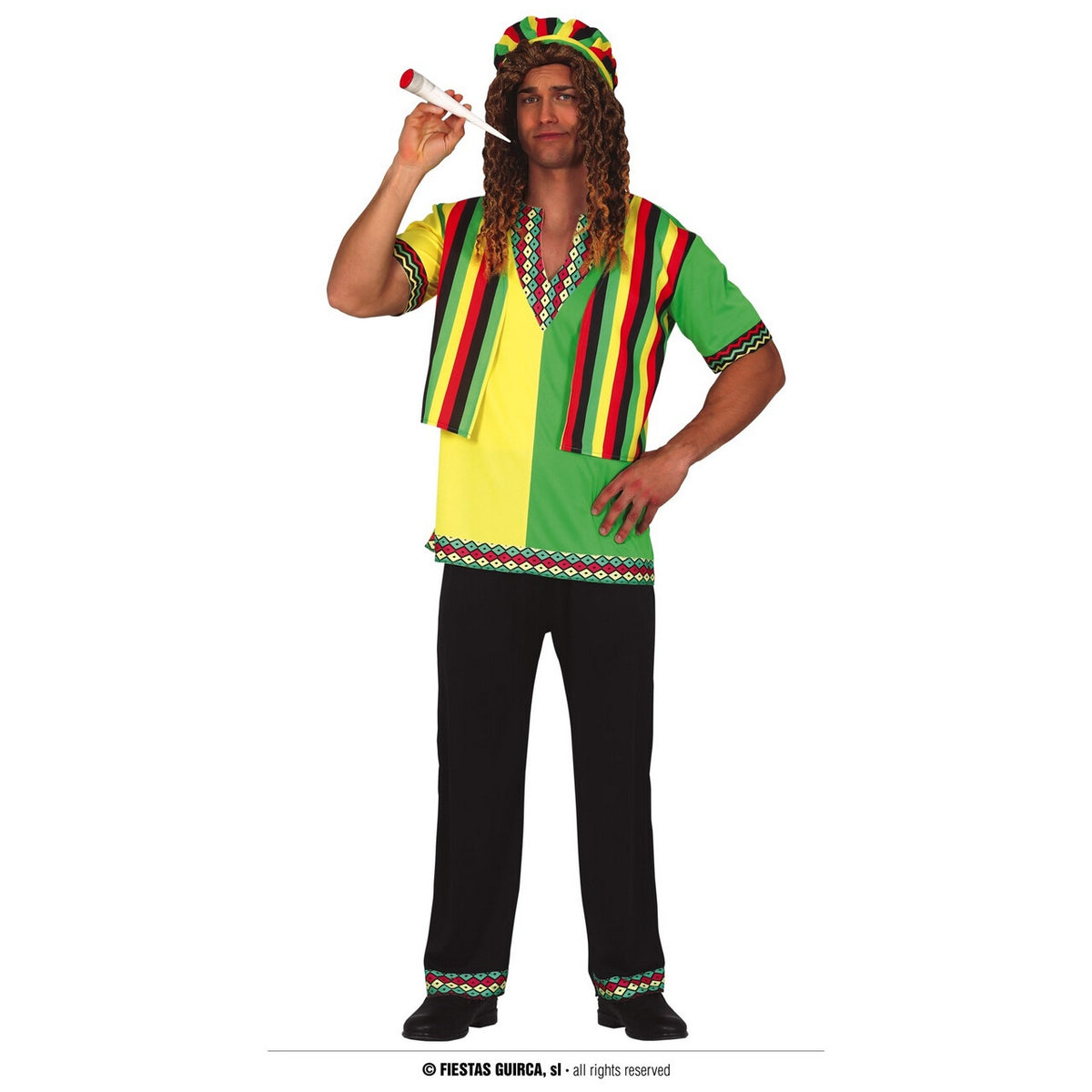 Op deze afbeelding zie je een Kostuums, van het merk Guirca. Bobby Reggaeton Man Kostuum