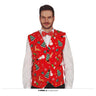 Gilet Rouge De Noël Festif