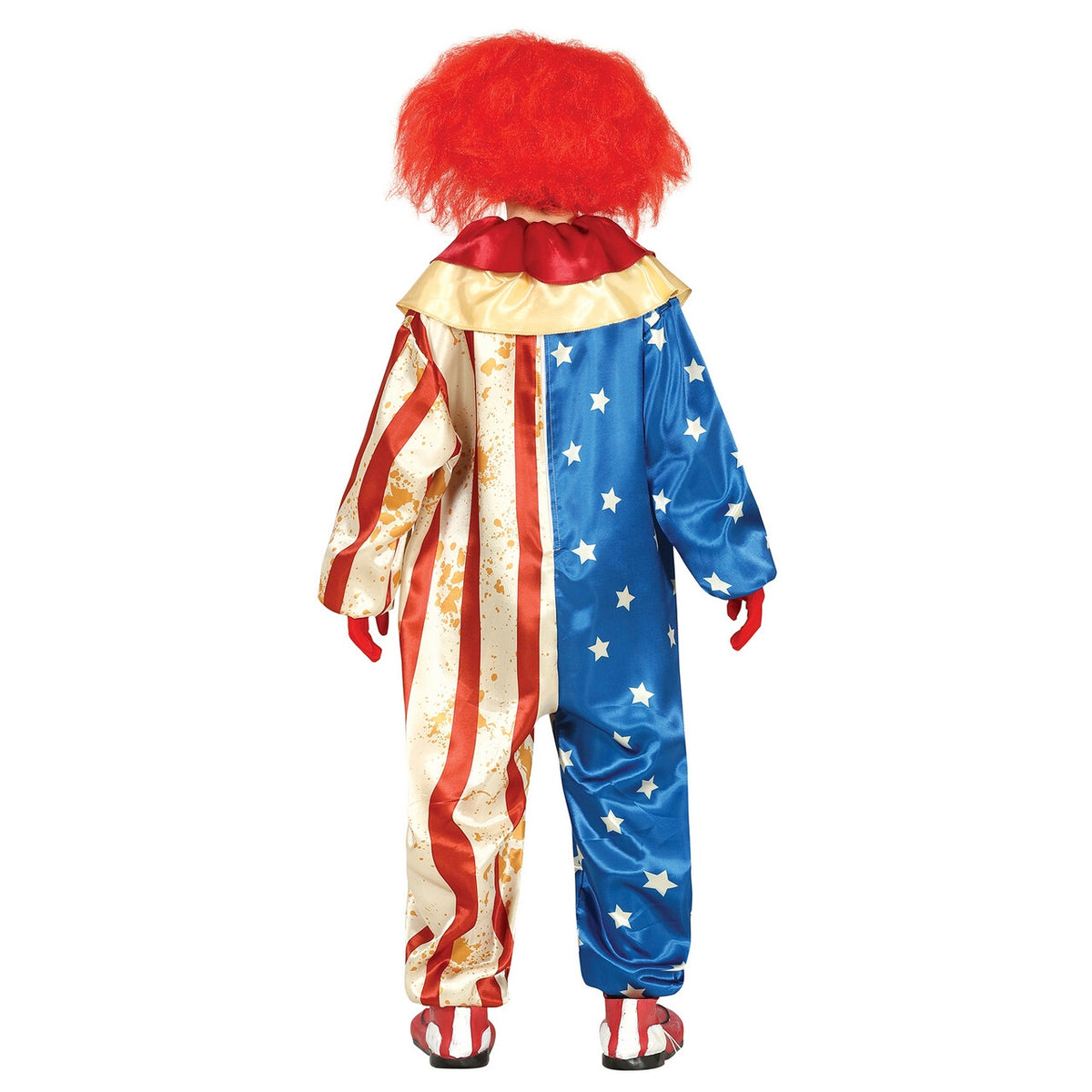 Op deze afbeelding zie je een Kostuums, van het merk Guirca. Moordlustige USA Clown Kind Kostuum