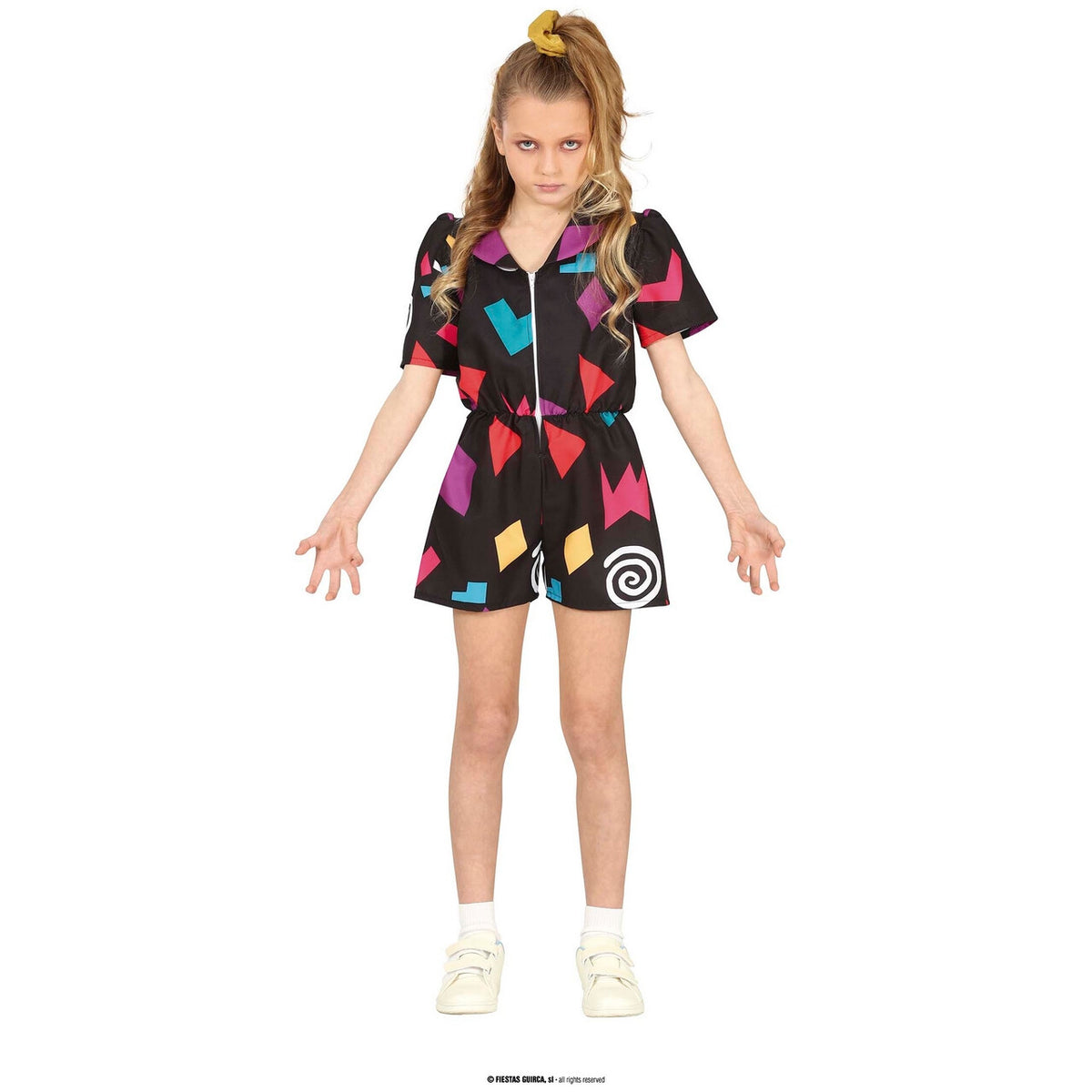 Op deze afbeelding zie je een Kostuums, van het merk Guirca. Telepatische Stranger Girl 80s Meisje Kostuum