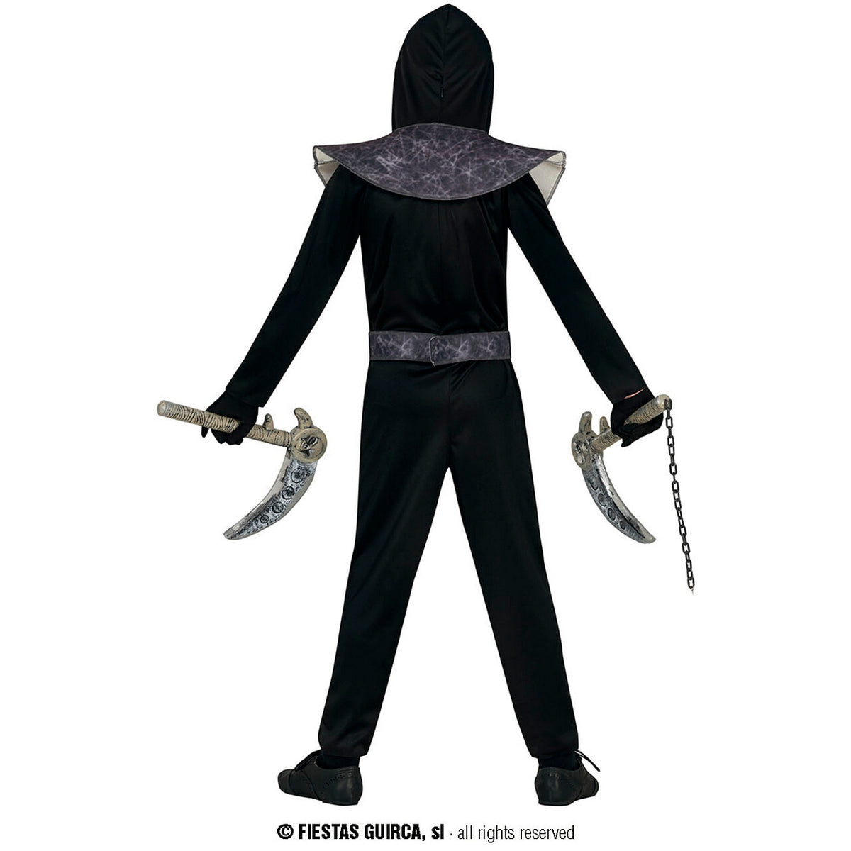 Op deze afbeelding zie je een Kostuums, van het merk Guirca. Dodelijke Skull Ninja Dead Li Kind Kostuum