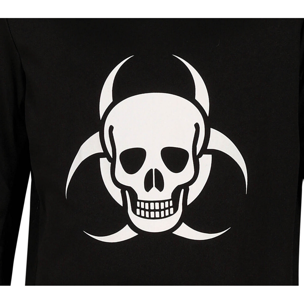 Op deze afbeelding zie je een Kostuums, van het merk Guirca. Toxic Skull Reaper Kind Kostuum