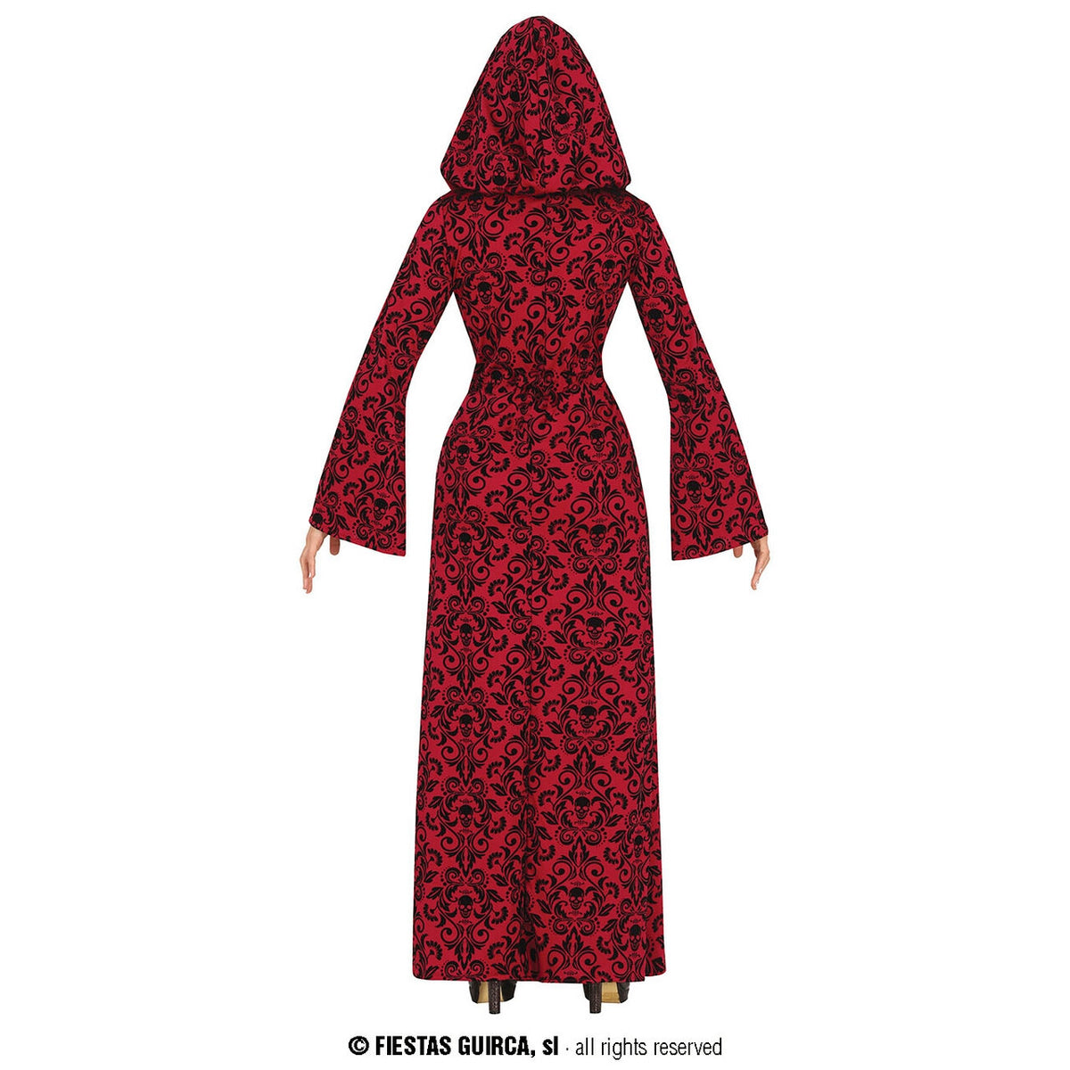 Op deze afbeelding zie je een Kostuums, van het merk Guirca. Femme Fatale Red Skull Vrouw Kostuum