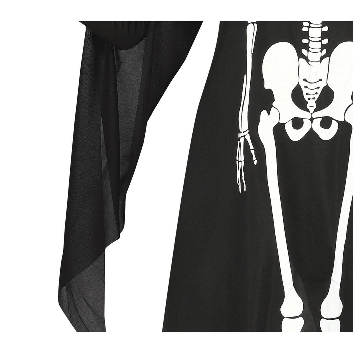 Op deze afbeelding zie je een Kostuums, van het merk Guirca. Hanging Skeleton Vrouw Kostuum