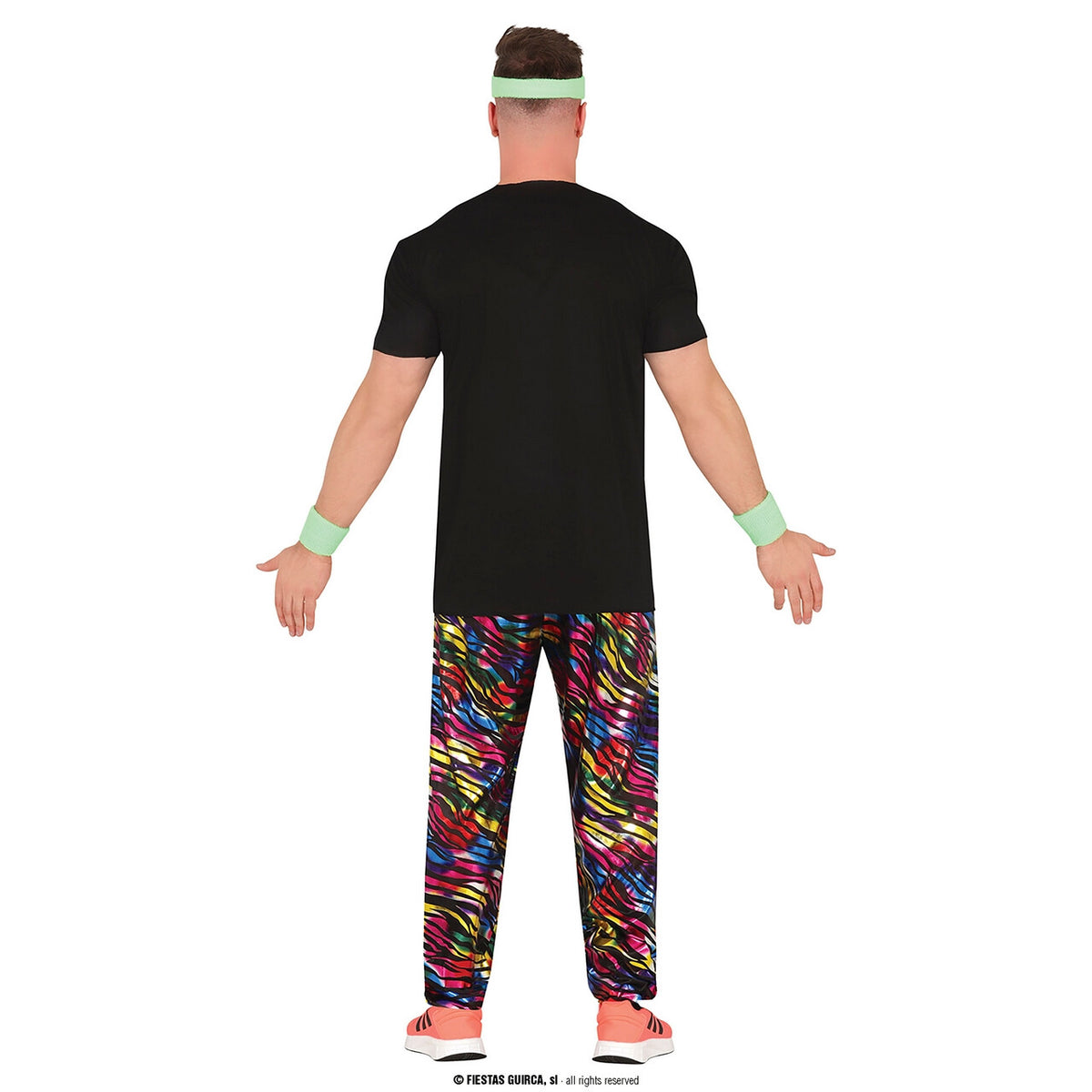 Op deze afbeelding zie je een Kostuums, van het merk Guirca. 80s Forever Turn Up The Base Man Kostuum