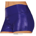 Short Métallique Bleu Océan