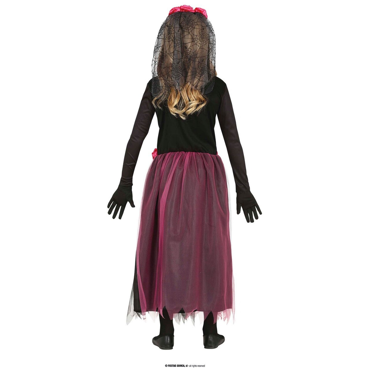 Op deze afbeelding zie je een Kostuums, van het merk Guirca. Rosemary Skelet Dance Meisje Kostuum